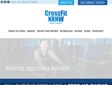 Tablet Screenshot of crossfitnxnw.com